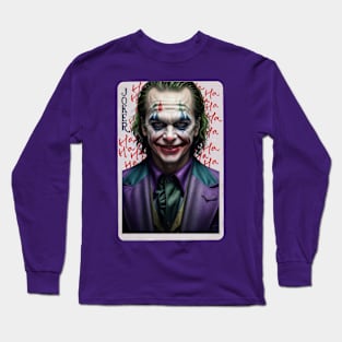 Joker Graffiti Card Long Sleeve T-Shirt